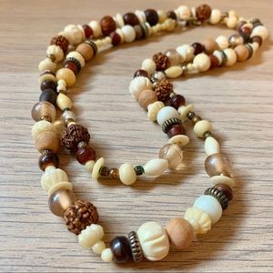 Vintage Boho Beaded Necklace
